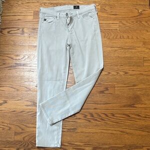AG Adriano Goldschmied Prima Crop Light Gray Denim